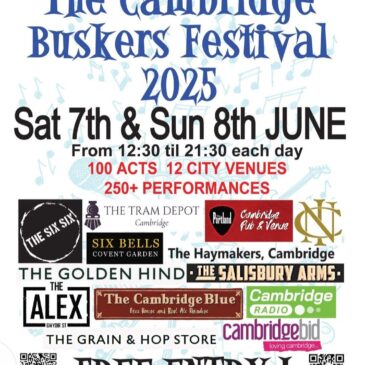 Cambridge Comhaltas at the Cambridge Buskers & Street Performers Festival 2025