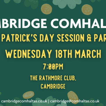 St Patrick’s Pop-Up Gaeltacht & Session